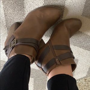 Brown ankle boots